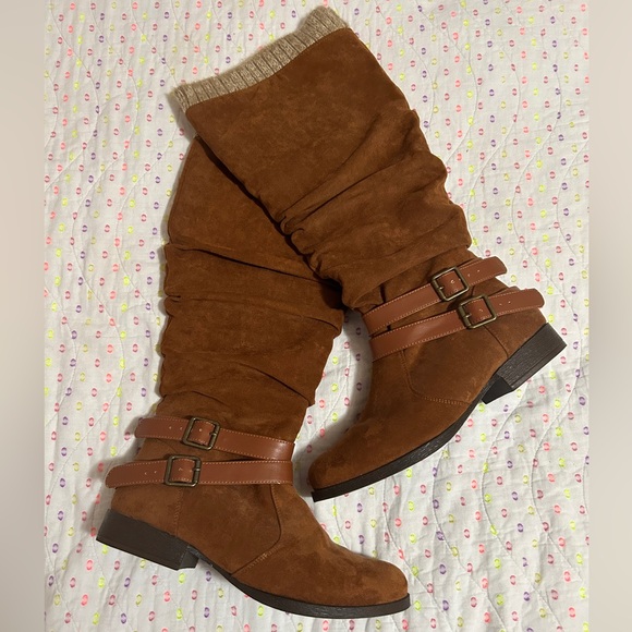 Wide Calf Boots faux suede 9 - Picture 2 of 9